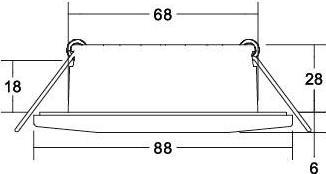 Produktbild Brumberg Einbaustrahler CHOOSE IP44 39253083 4,5W 510lm 27/3/4K dim DA68 schwarzmatt (510 lm)
