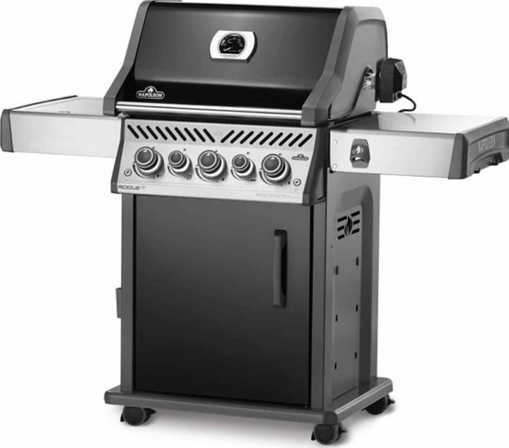 Produktbild Napoleon Rogue SE 425 RSIB schwarz inkl. Drehspiess - NEU(mit Gusseisen Grillrost) (20.45 kW)