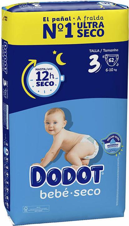 Produktbild Dodot ETAPAS T3 Windeln 6-10 kg (Gr. 3+, 1 Stück)