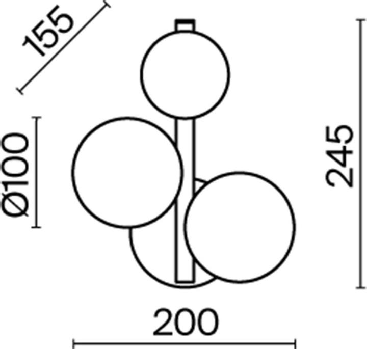 Produktbild Maytoni Dallas Wandleuchte, Wandlampe 3x G9 Gold-Farbe (G9)