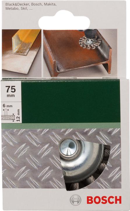 Produktbild Bosch Zubehör Scheibenbürste für Bohrmaschinen – Gezopfter Draht, 75 mm