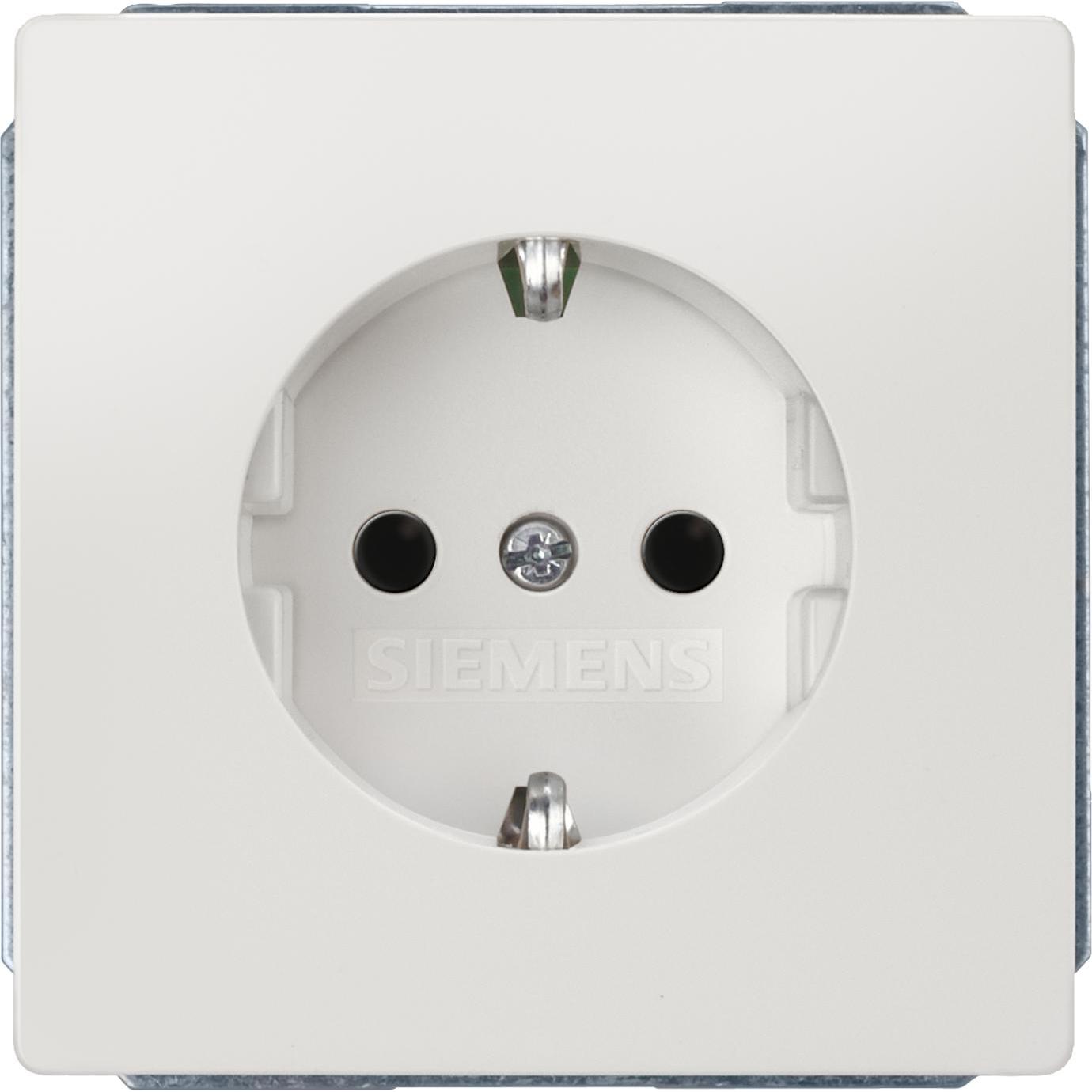 Siemens, Steckdose, Steckdose 1f pt glz DELTAstyle UP m.BS 5UB1855-1