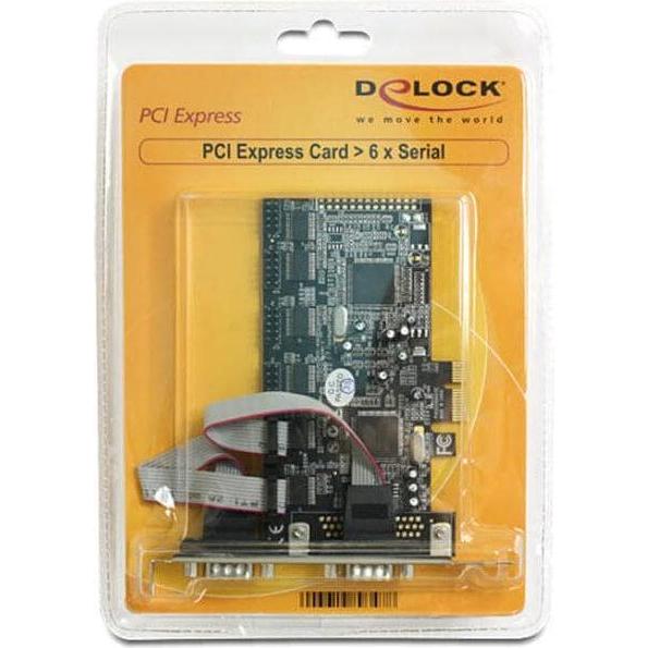 Thumbnail - Delock 89347 PCI Express Karte 6 x Seriell, Kontrollerkarte
