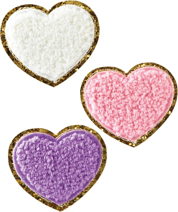 Actual product image I Am Creative Iron on patch heart (3 pcs., 5 x 5.50 cm)