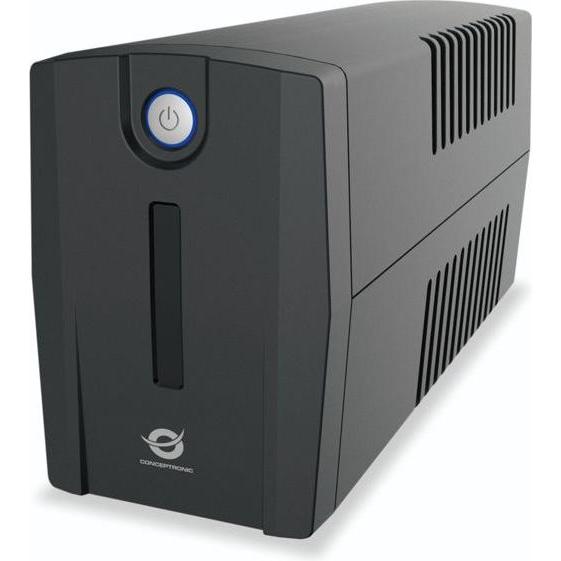 Conceptronic ZEUS USV 650VA LED 4xIEC Socket ZEUS 01E (650 VA, 360 W, Line-Interaktiv USV), USV