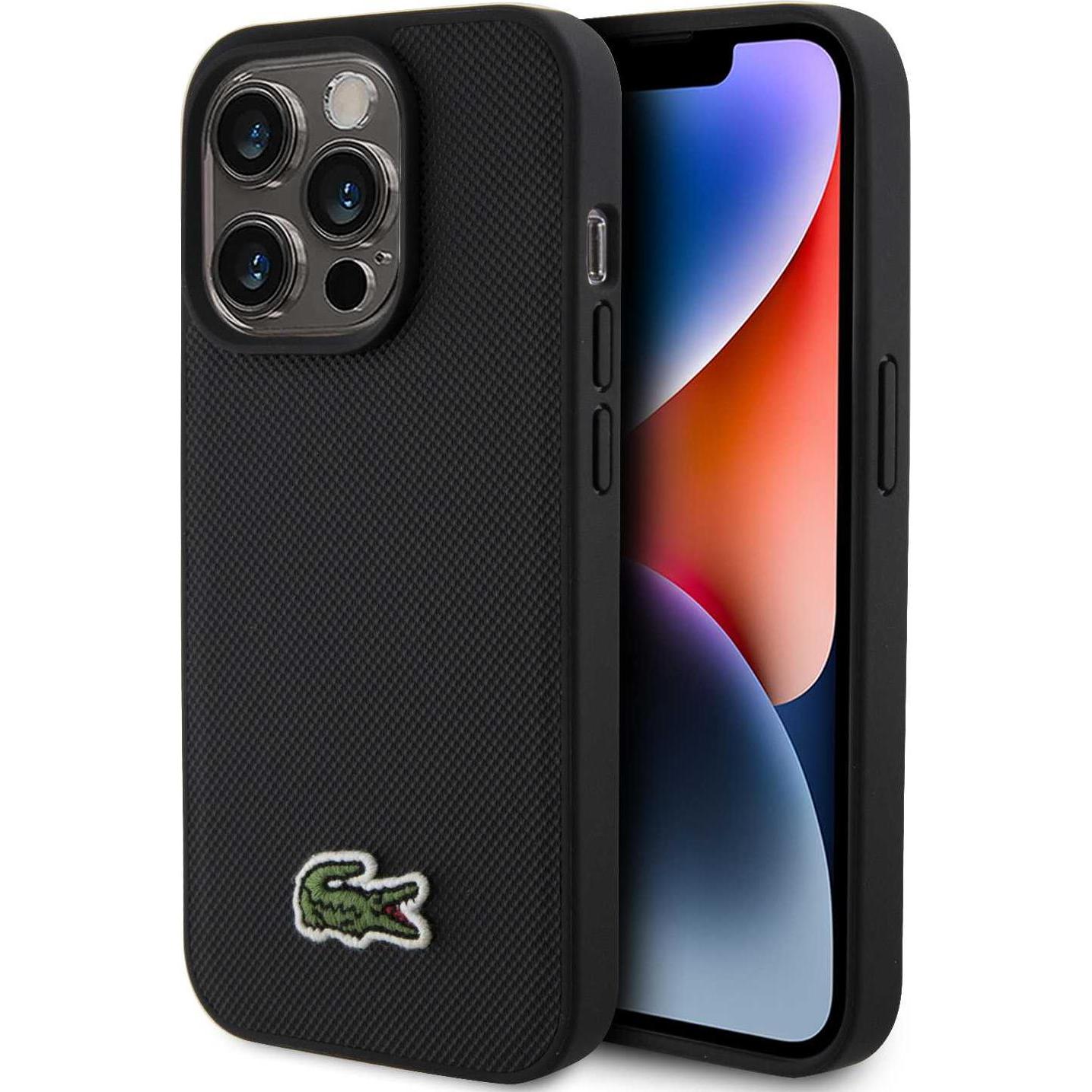 Thumbnail - Lacoste LCHMP15LPVCK iPhone 15 Pro 6.1" czarny/black hardcase Iconic Petit Pique MagSafe (Apple iPhone 15 Pro), Smartpho...