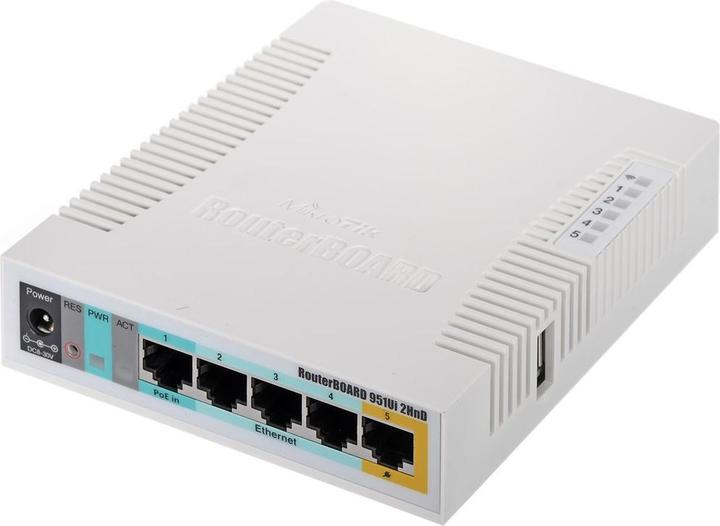 Actual product image MikroTik RB951UI-2HND: 5 Port WLAN Router
