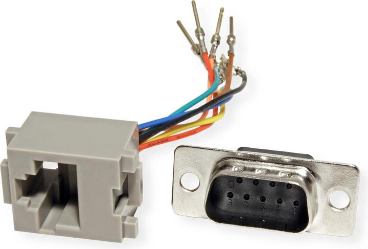 Produktbild Roline RS232 zu RJ45 Adapter (0.05 m)