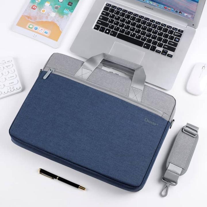 Actual product image Okade MacBook / laptop bag, 13.3-14 inch, T66, navy blue (14")