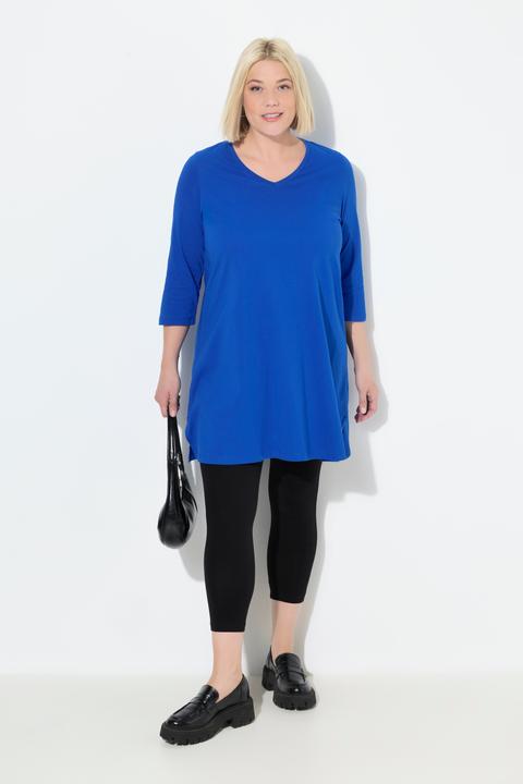 Produktbild Ulla Popken Longshirt, A-Linie, V-Ausschnitt, 3/4-Arm (60)