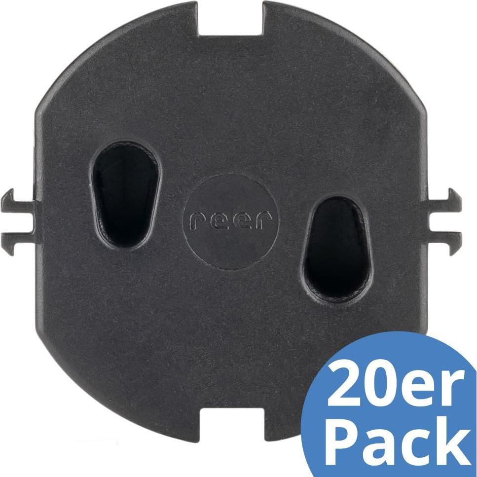 Reer, Kindersicherung, Kindersicherungen Steckdosenkappe 20er Pack einfache Montage
