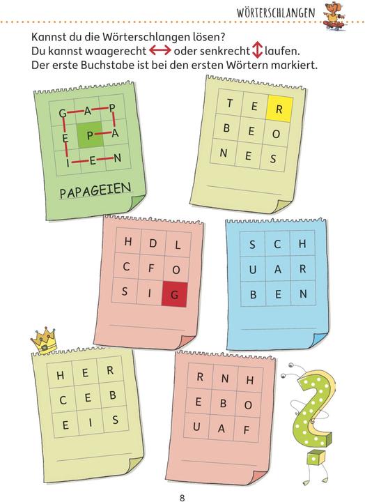 Produktbild Rätselblock ab 8 Jahre (Deutsch, Agnes Spiecker, 2018)