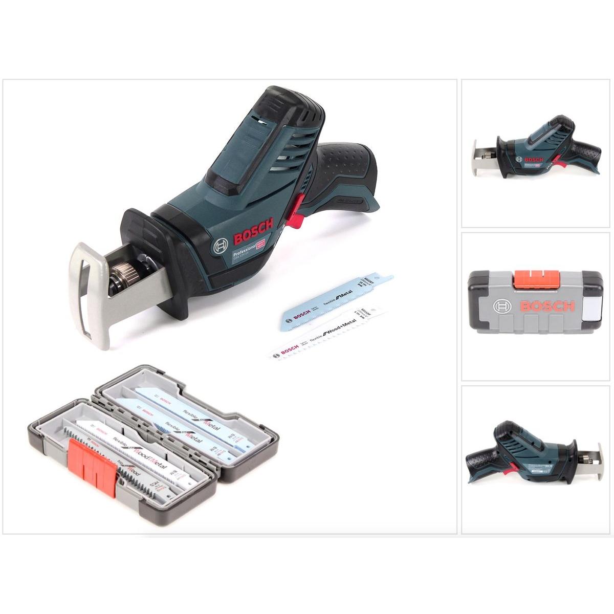 Bosch, Sega universale, GSA 12V-14 Professional Cordless Reciprocating Saw Solo in scatola di cartone con intarsi +