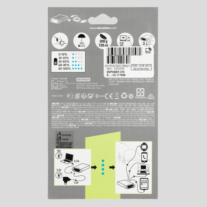 Actual product image Forclaz onpower 310 148028