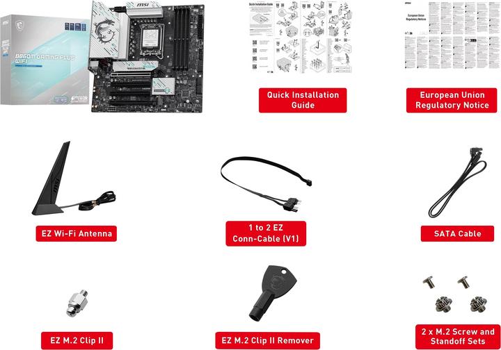 Produktbild MSI B860M GAMING PLUS WIFI (LGA 1851, Intel B860, mATX)