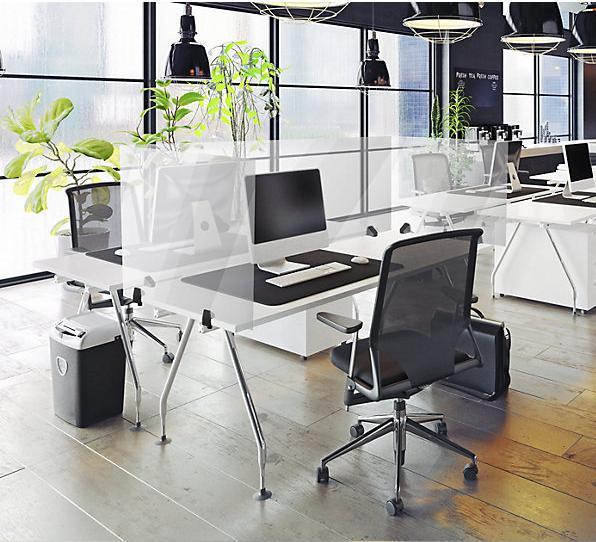 Produktbild smiT Tischtrennwand für Einzelarbeitsplatz