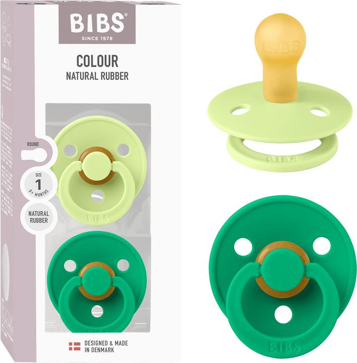 Produktbild Bibs - Pacifier Colour 2 Pack - Matcha/Cactus - Size 2 (2x, 6 - 12 Monate)