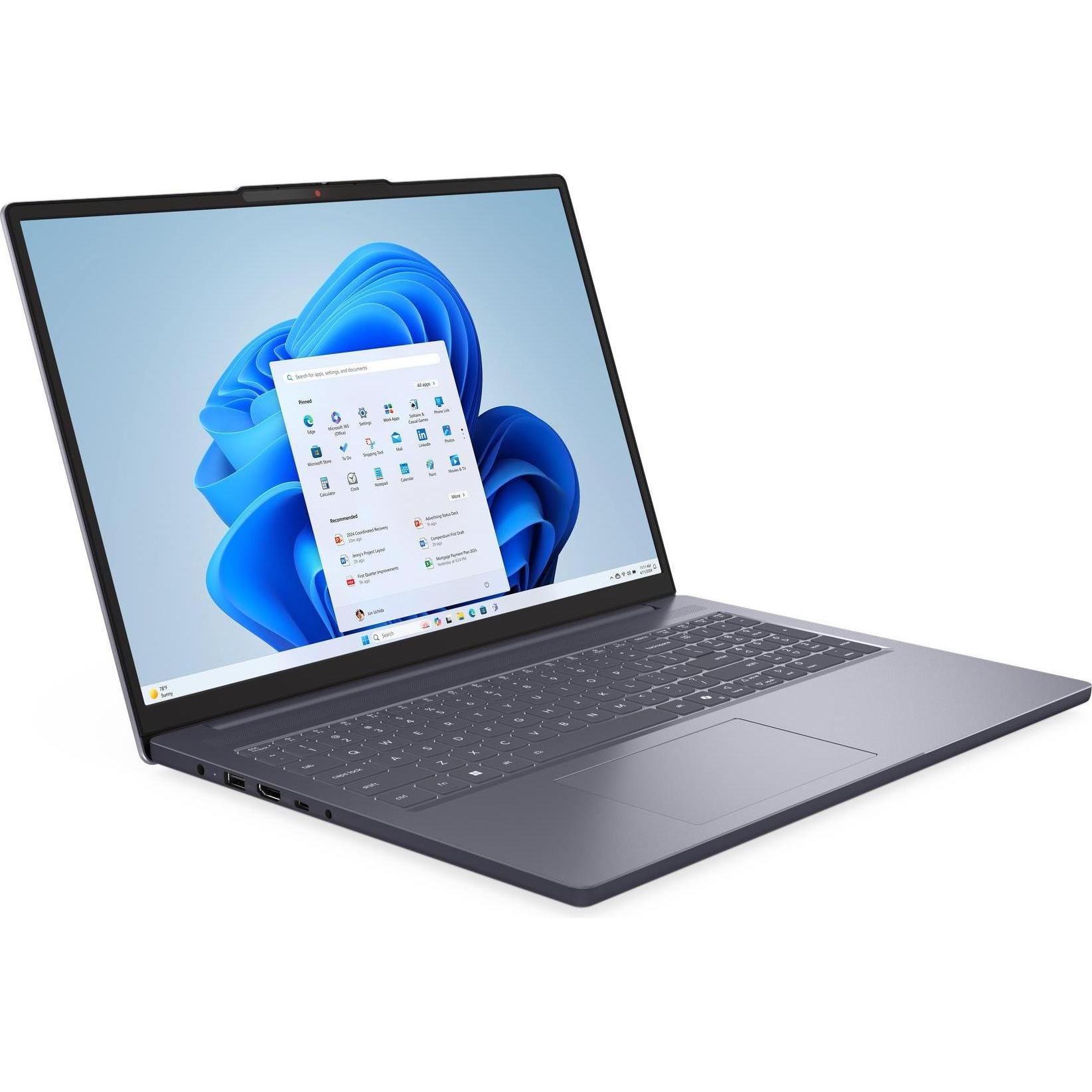 Lenovo IdeaPad Slim 3 (16", 512 GB, 16 GB, DE, Intel Core i5-13420H), Notebook, Grau