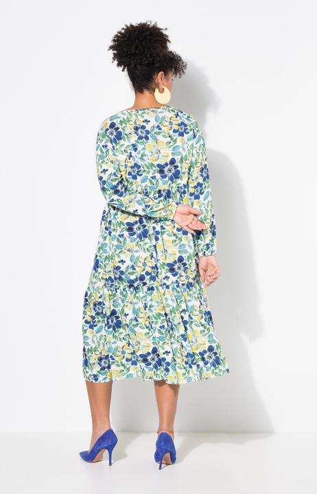 Produktbild Miamoda Maxikleid, A-Linie, Blumenmuster, Volant (46)