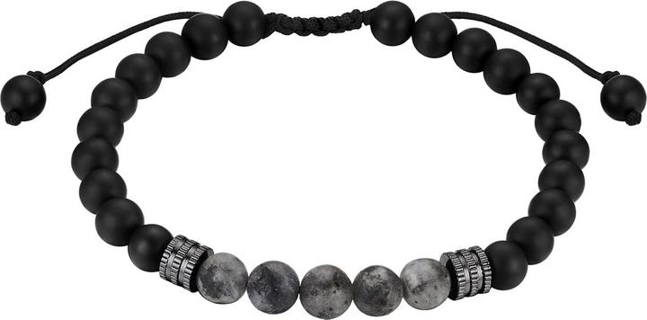 True Rebels Herren Armband - 39016 (Acciaio inossidabile, Agata, Labradorite)