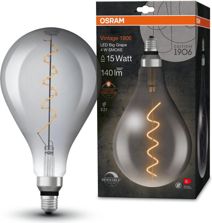 Actual product image Osram Vintage 1906 Led Big Special Shapes (E27, 5 W, 110 lm, 1 x, G)