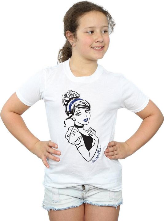 Produktbild Disney Princess Cinderella Glitter TShirt Mädchen (128)