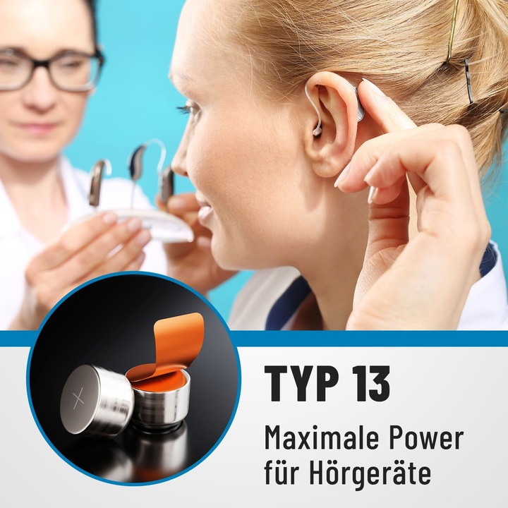 Produktbild Absina PR48 Hörgerätebatterie ZA 13 Zink-Luft 1.4 V 6 St. (6 Stk., ZA13 GP)