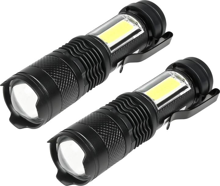 Actual product image ProPlus Flash light COB rechargeable 2 pcs (10 cm, 100 lm)