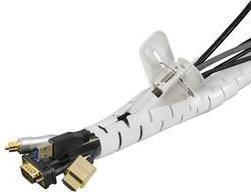 Produktbild Deltaco LDR05 cable organizer Desk/Wall Cable flex tube White 1 pc(s) (Kabeldurchlass, 1000 cm)
