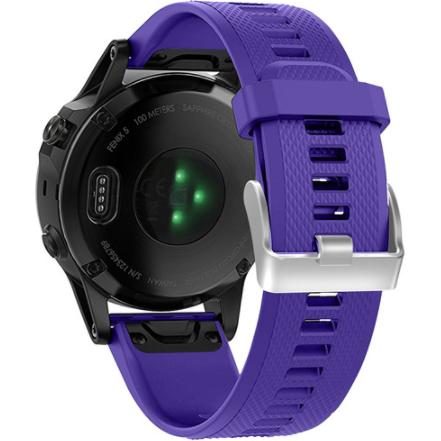 Thumbnail - Strap-it Armband (22 mm, Silikon, fenix 5), Uhrenarmband, Violett