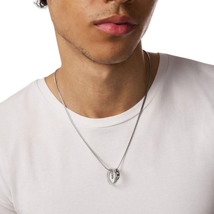 Image du produit Diesel Oval D Logo Halskette (Acier inoxydable)