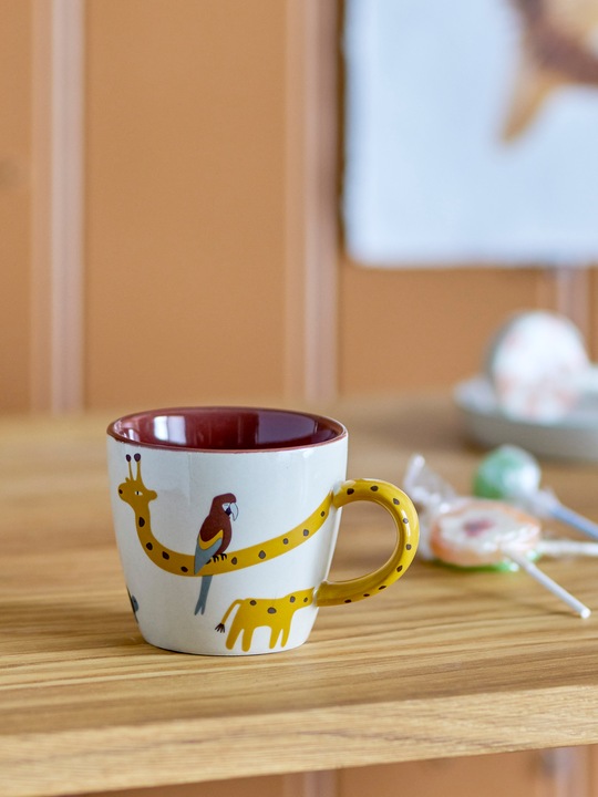 Actual product image Bloomingville Mini MINI - Belina Cup, Nature, Stoneware (82058182) (200 ml, 12 x)