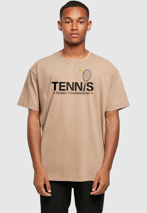 Produktbild Merchcode Tennis Racket Acid Washed Oversized Tee - 113027 (XL)