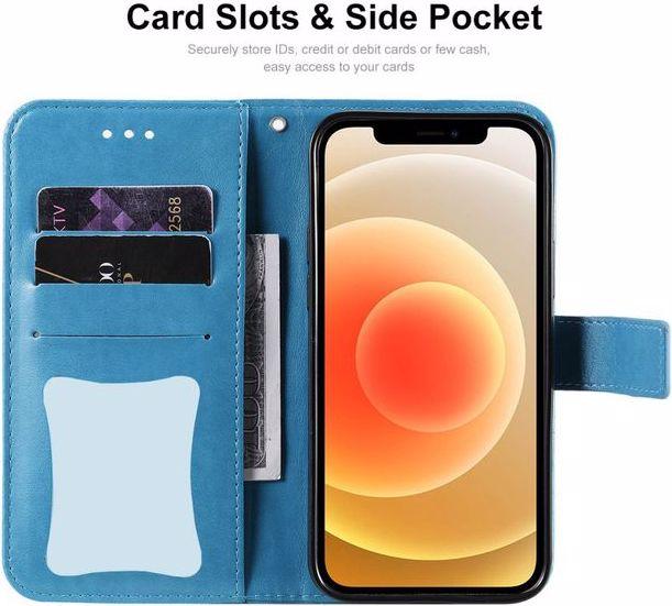 Produktbild Hat Prince Leder Bookcover Hülle mit Blumenmuster (Apple iPhone 13 Pro Max)