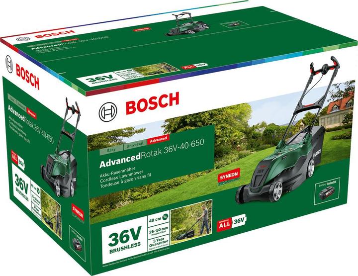 Produktbild Bosch Home & Garden AdvancedRotak 36V-40-650 (Akkubetrieb)
