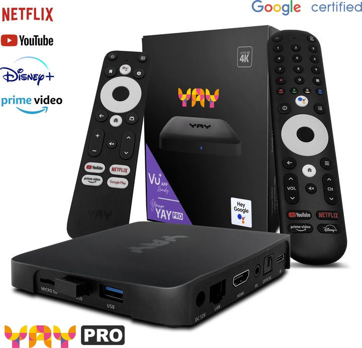 Vu+ Yay Go Pro (8 GB, Android 10)
