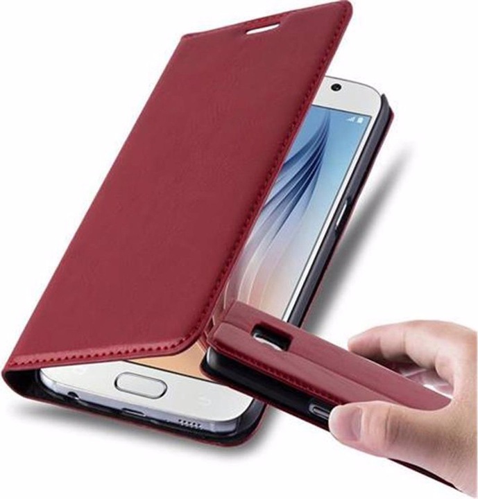 Actual product image Cadorabo Book Invisible Magnet Cover (Samsung Galaxy S6)