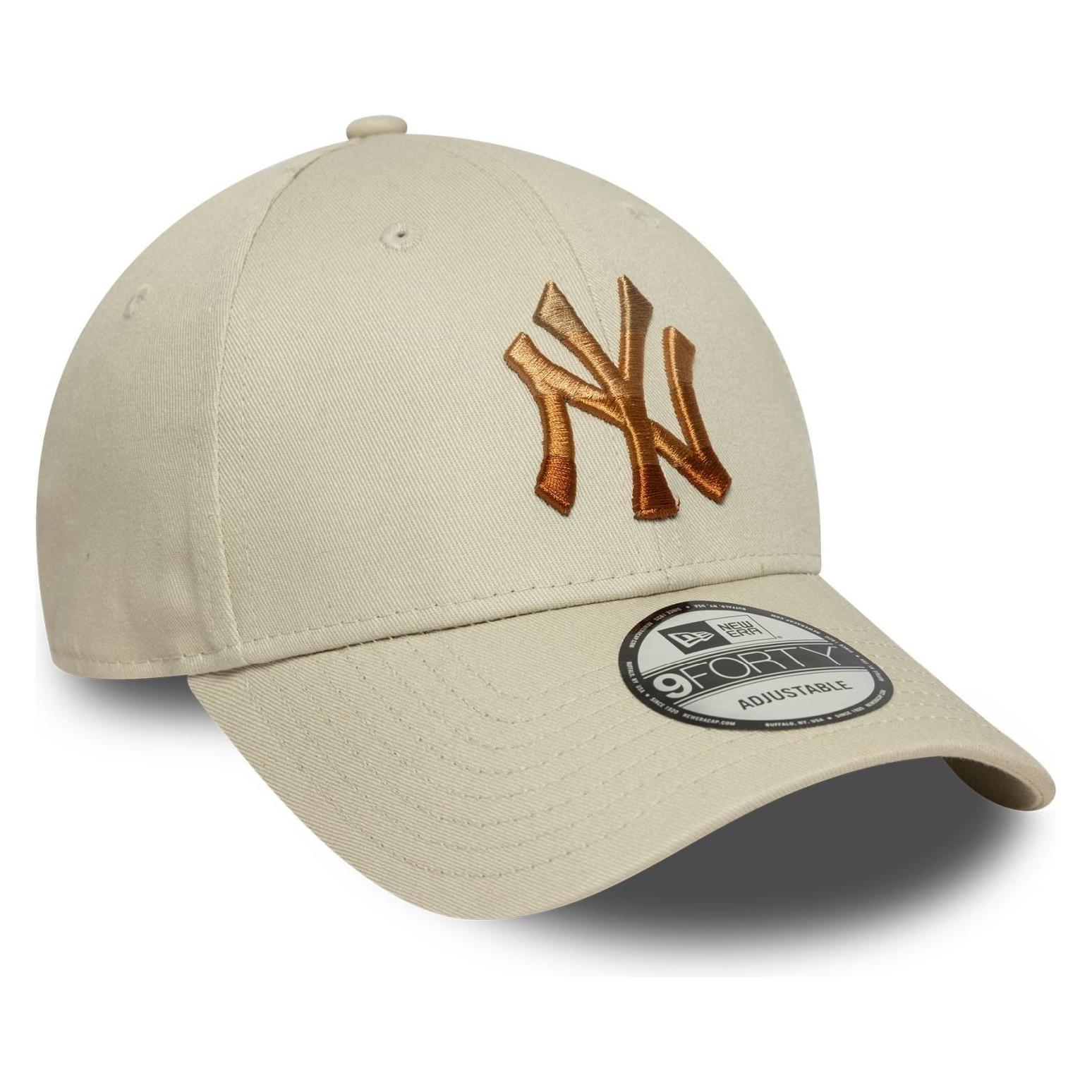 New Era, Herren, Cap, 9Forty Strapback Cap - Infill New York Yankees Beige, Beige, (One Size)