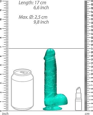 Actual product image RealRock 6" / 15 cm Realistic Dildo with Balls