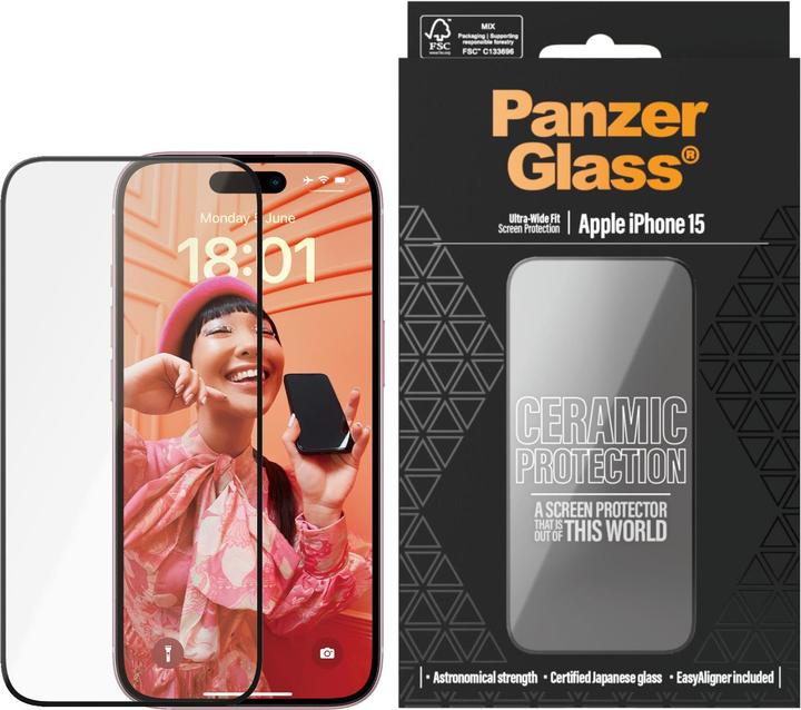 Image du produit PanzerGlass Ceramic Protection (1 pcs, Apple iPhone 15)