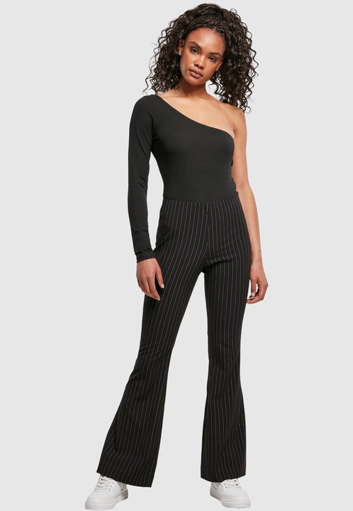 Actual product image Urban Classics Ladies Flared Pin Stripe Pants (5XL)
