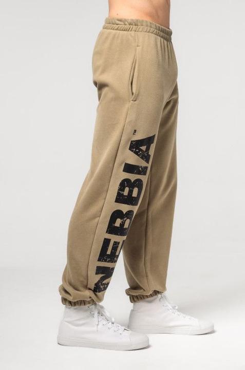 Actual product image Nebbia Baggy Style Sweatpants mit Taschen Gym Bro 365 - light brown (M)