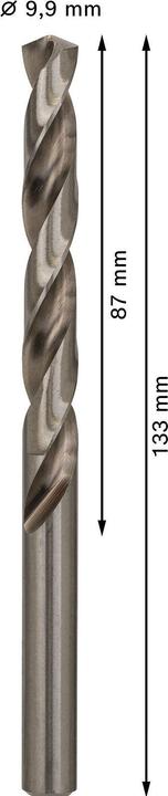 Actual product image Bosch Professional Zubehör PRO Metal HSS-G twist drill, 9.9 x 87 x 133 mm (9.9 mm)