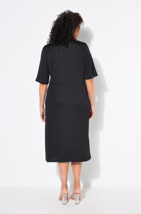 Produktbild Ulla Popken Jerseykleid, drapiert, V-Ausschnitt, Halbarm (42, 44)