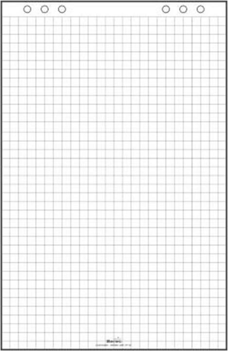 Actual product image Berec Flipchart paper blank+checkered