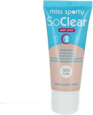 Immagine prodotto Miss Sporty So Clear Anti-Spot 2 Imperfection Masking Foundation 003 Dark 30Ml (003 Scuro)