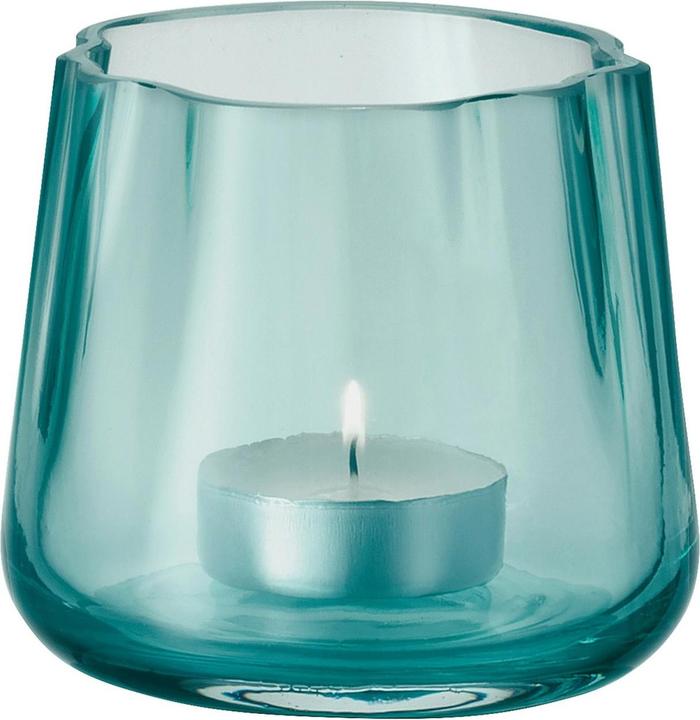 Actual product image LSA Lagoon tealight holder / vase H8cm - sea green
