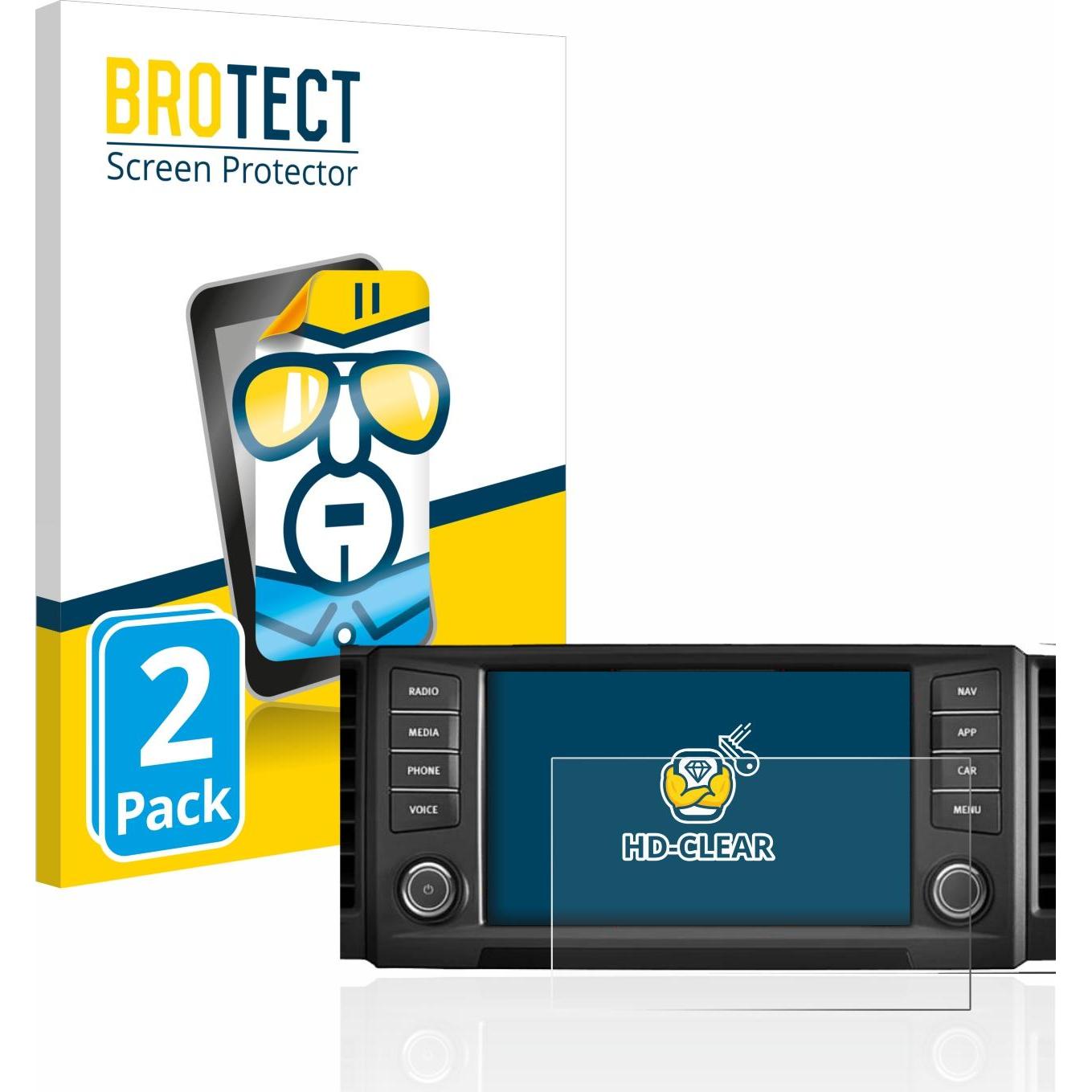 BROTECT, Accessori per navigatori GPS, Pellicola Trasparente