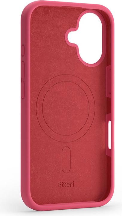 Actual product image Etteri Silicone Mag case for iPhone 16 6,1" raspberry (Apple iPhone 16)