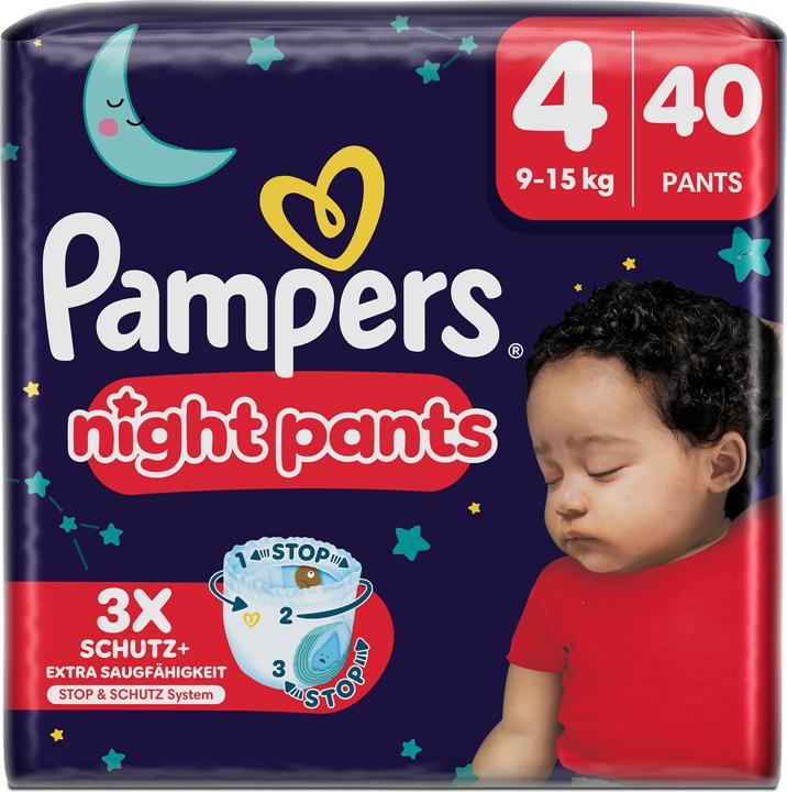 Actual product image Pampers Night Pants (Size 4, Half month box, 40 Piece)